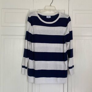 Old Navy Blue Striped Sweater